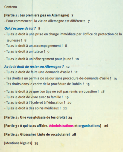 Inhaltsverzeichnis Französisch